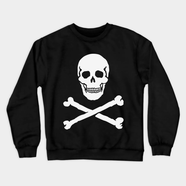 Skull With Crossbones (Pirate Flag / Jolly Roger) Crewneck Sweatshirt by MrFaulbaum